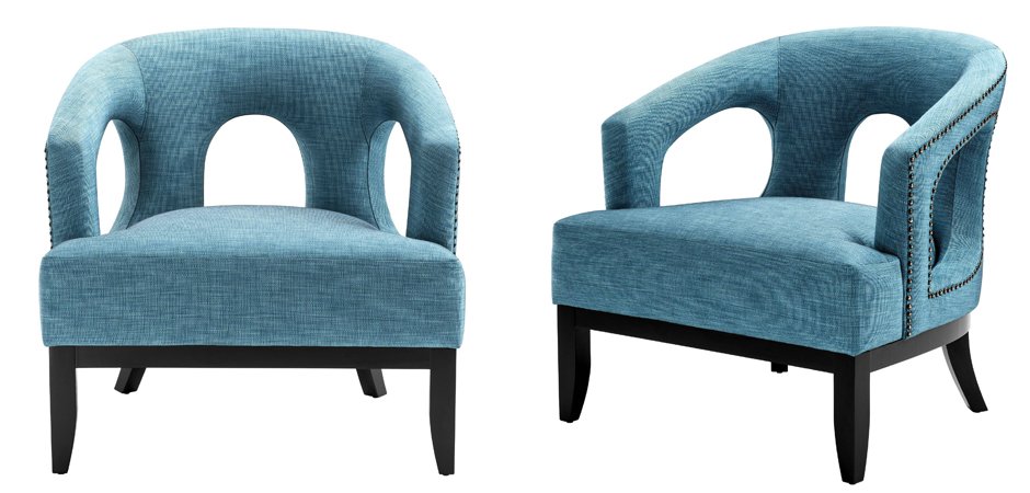 Кресло Eichholtz Chair Adam Turquoise - фото №1