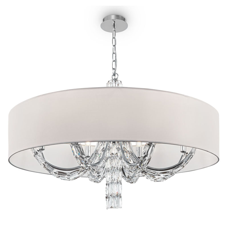 Люстра Damiana Chandelier 88 Белый Хром Люстра Damiana Chandelier 88 Белый Хром в Орле | Loft Concept