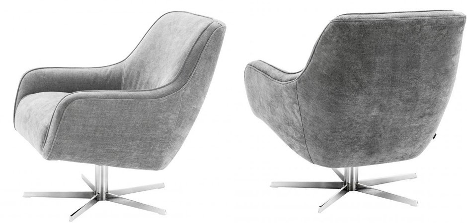 Кресло Eichholtz Swivel Chair Serena Grey Кресло Eichholtz Swivel Chair Serena Grey - Loft-Concept в Орле