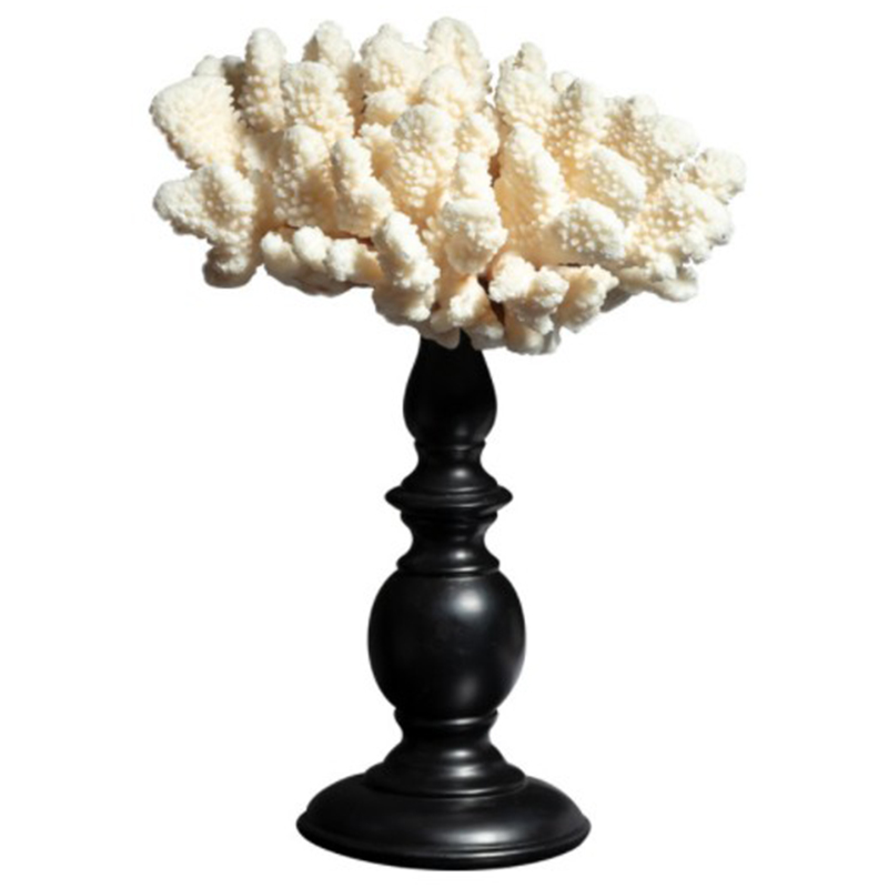Статуэтка White Coral Decor Белый Черный Статуэтка White Coral Decor Белый Черный в Орле | Loft Concept
