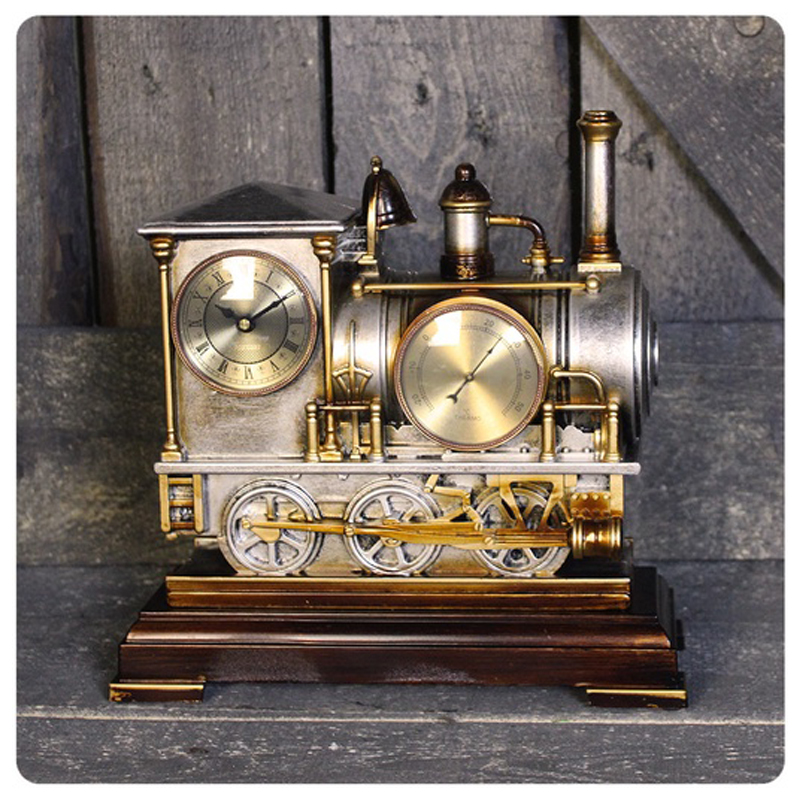 Часы Locomotive Clock Золотой Серебряный Часы Locomotive Clock Золотой Серебряный в Орле | Loft Concept