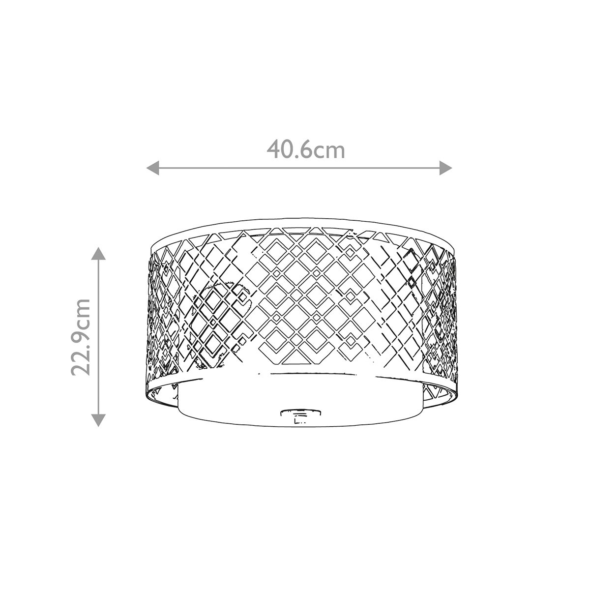 Потолочный светильник золотого цвета с каркасом в виде геометрических ромбов Elstead Lighting в Орле