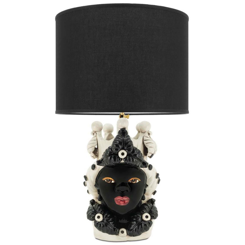 Настольная лампа Table Lamp Moro Lady Eve Black Белый Черный Настольная лампа Table Lamp Moro Lady Eve Black Белый Черный в Орле | Loft Concept