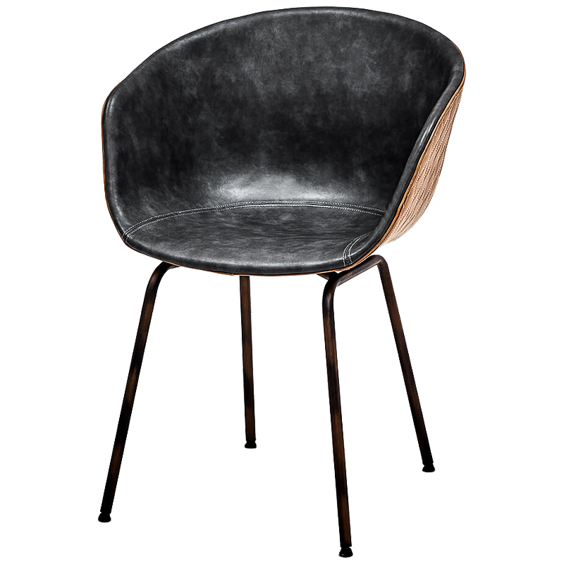Стул Combi Caramel and Graphite Stool Черный Карамель Темная бронза Стул Combi Caramel and Graphite Stool Черный Карамель Темная бронза в Орле | Loft Concept