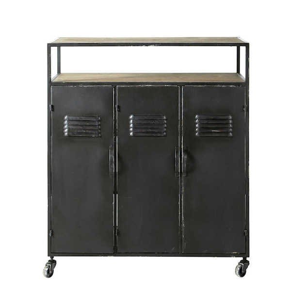 Комод в стиле Индастриал Industrial Kraft Chest Черный Комод в стиле Индастриал Industrial Kraft Chest Черный в Орле | Loft Concept
