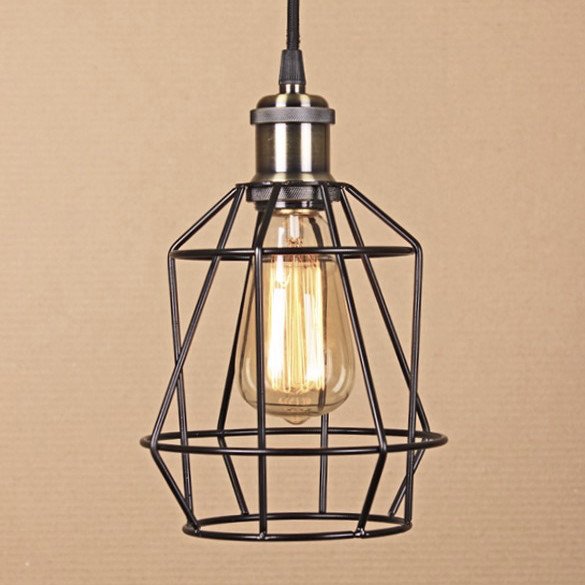 Подвесной светильник Wire Cage Pendant Pripl Black Черный Подвесной светильник Wire Cage Pendant Pripl Black Черный в Орле | Loft Concept