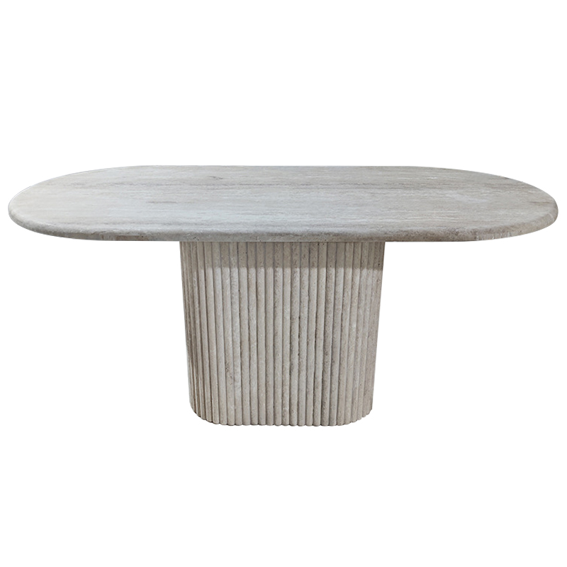 Консоль Annabel Grey Travertine Console Серый Консоль Annabel Grey Travertine Console Серый в Орле | Loft Concept