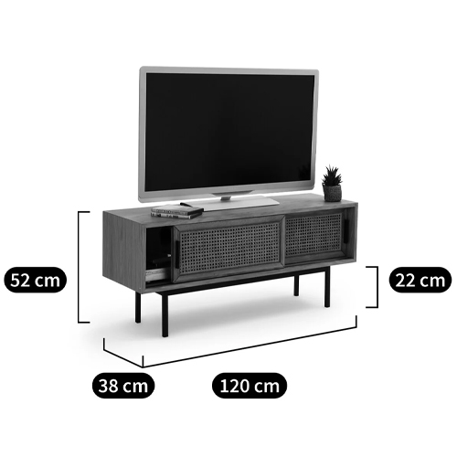 ТВ-тумба из дуба и плетеного ротанга Wicker Chasey TV Stand ТВ-тумба из дуба и плетеного ротанга Wicker Chasey TV Stand в Орле