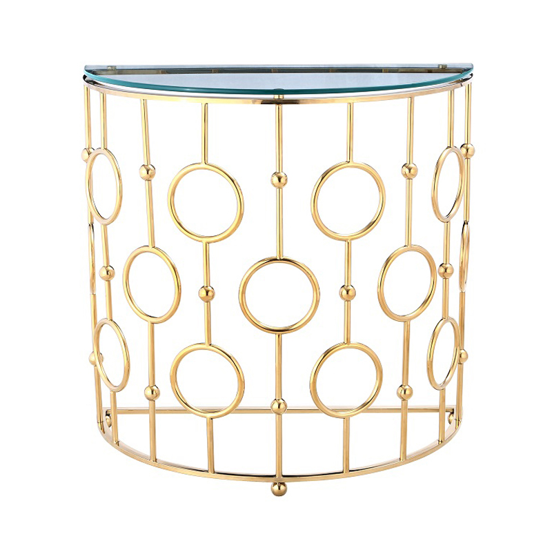 Консоль Console Insignia Rings gold Золотой Консоль Console Insignia Rings gold Золотой в Орле | Loft Concept