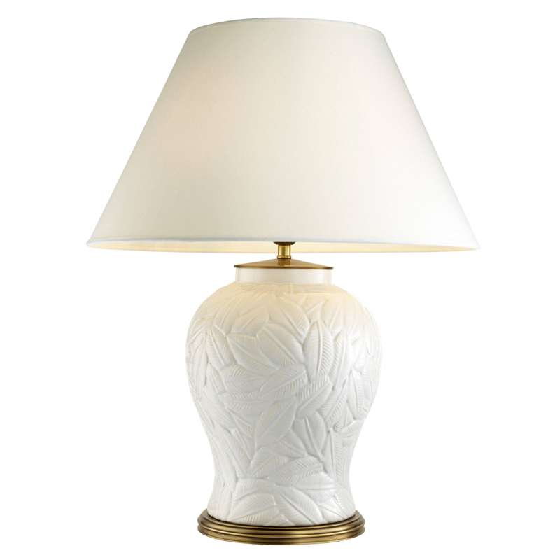 Настольная лампа Eichholtz Table Lamp Cyprus White Белый Латунь Античная полированная Настольная лампа Eichholtz Table Lamp Cyprus White Белый Латунь Античная полированная в Орле | Loft Concept