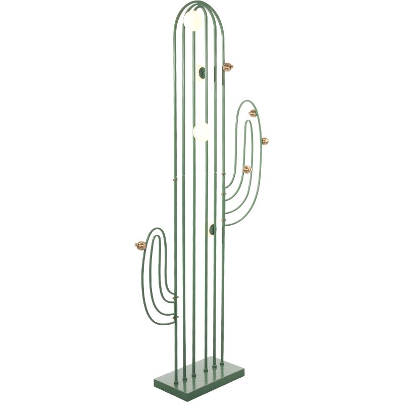 CACTUS Напольный светильник в виде кактуса Зеленый Золотой CACTUS Напольный светильник в виде кактуса Зеленый Золотой в Орле | Loft Concept