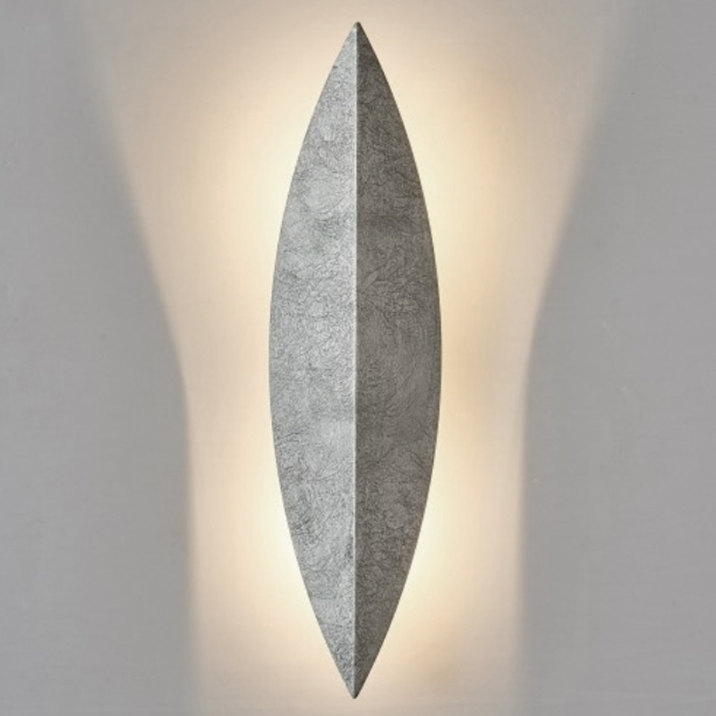 Art Deco Leaf Wall Lamp Silver Серебряный Art Deco Leaf Wall Lamp Silver Серебряный в Орле | Loft Concept