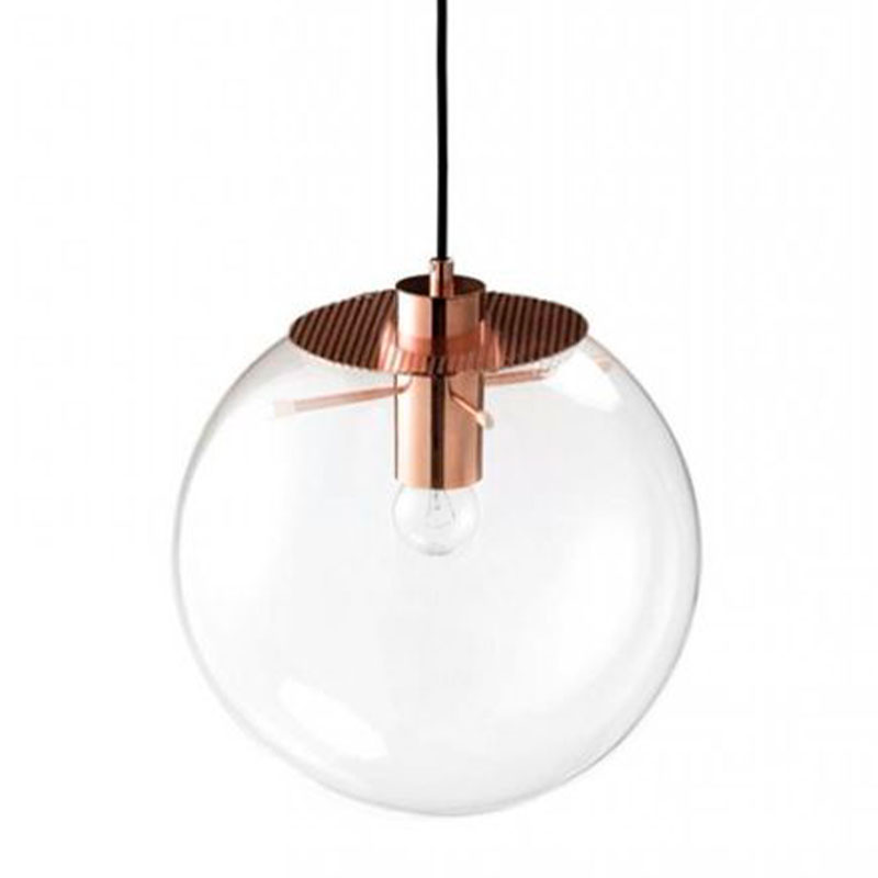 Подвесной светильник Selene Glass Ball Ceiling Lights Gold 40 cm Медь Прозрачное Стекло Подвесной светильник Selene Glass Ball Ceiling Lights Gold 40 cm Медь Прозрачное Стекло в Орле | Loft Concept