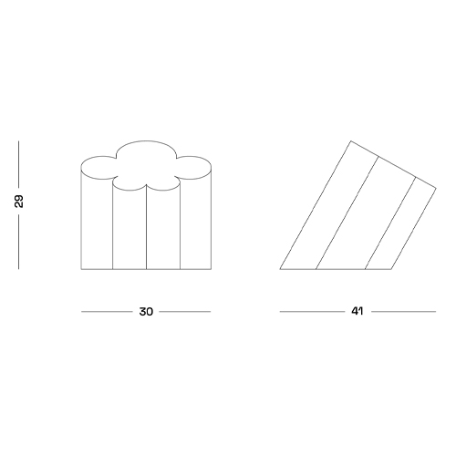 Настольная дизайнерская лампа Poltronova Passiflora Yellow Table Lamp в Орле