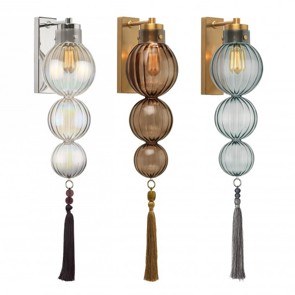 Бра Heathfield Lighting - Medina Wall Латунь Прозрачный Коричневый Голубой Хром Бра Heathfield Lighting - Medina Wall Латунь Прозрачный Коричневый Голубой Хром в Орле | Loft Concept