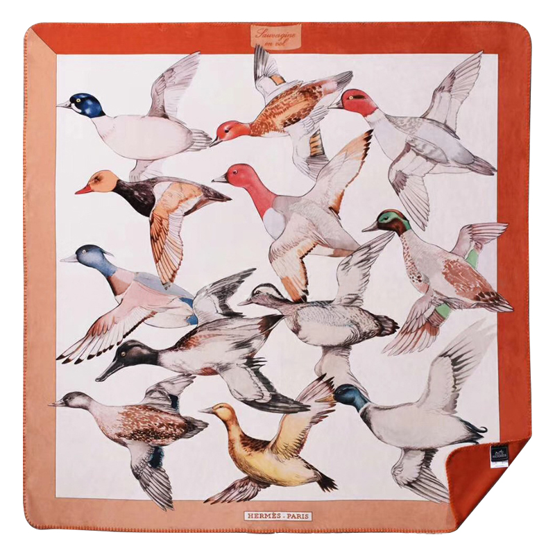 Плед Hermes Wild Ducks Plaid Мульти Оранжевый Бежевый Плед Hermes Wild Ducks Plaid Мульти Оранжевый Бежевый в Орле | Loft Concept
