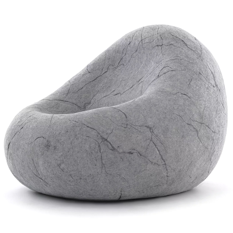 Кресло - Камень из Валяной шерсти KATSU STONE CAPSULE Серый Светло-серый Кресло - Камень из Валяной шерсти KATSU STONE CAPSULE Серый Светло-серый в Орле | Loft Concept