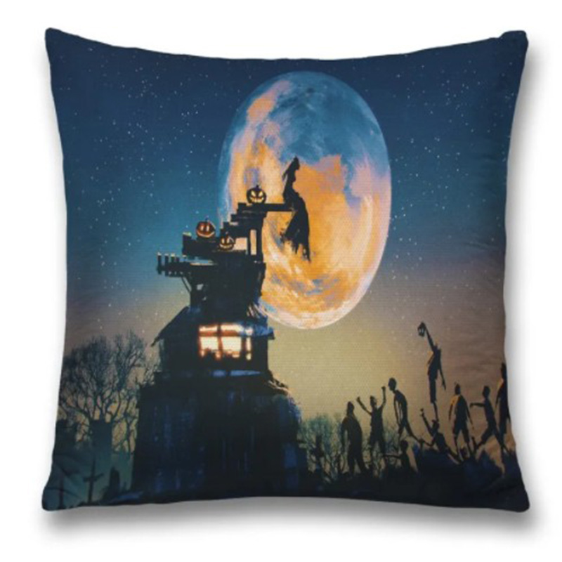 Подушка Halloween Rise Zombie Черный Синий Подушка Halloween Rise Zombie Черный Синий в Орле | Loft Concept