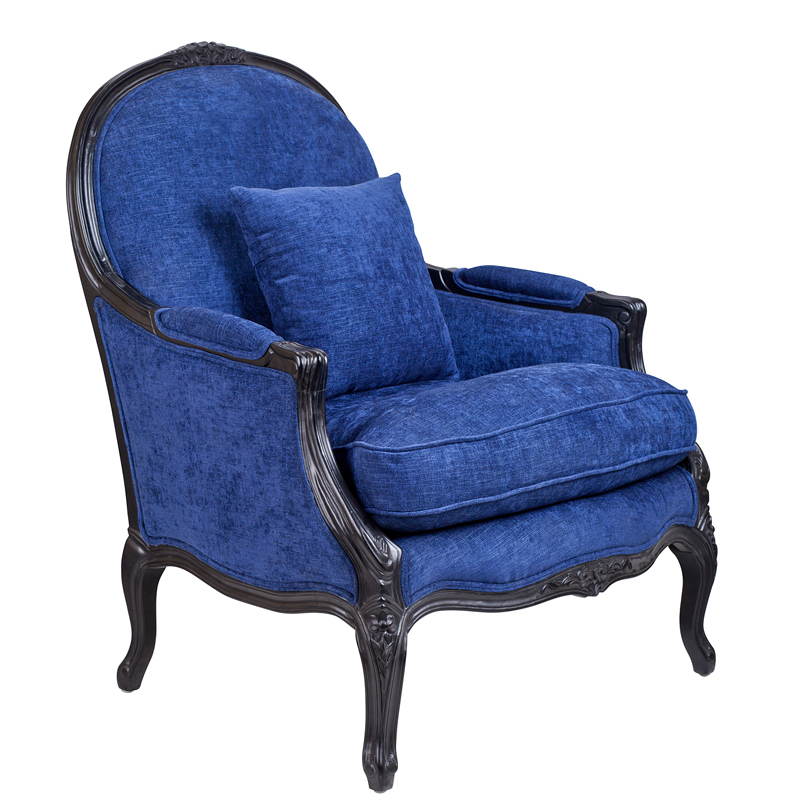 Кресло Bernard Armchair blue Синий Кресло Bernard Armchair blue Синий в Орле | Loft Concept