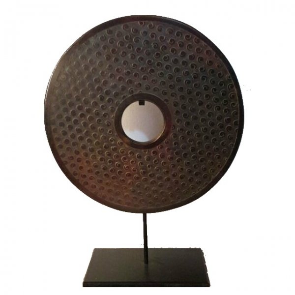 Декоративная статуэтка гонг Gong Коричневый Декоративная статуэтка гонг Gong Коричневый в Орле | Loft Concept