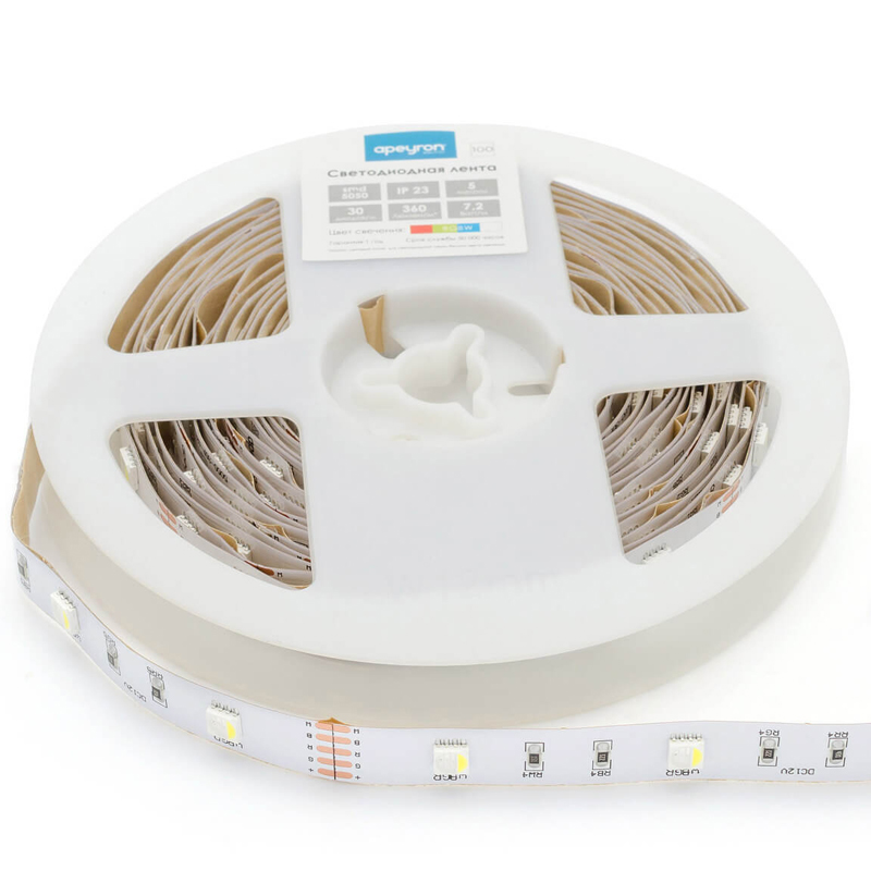 Светодиодная лента 7,2W/m 30Led/m 5050SMD разноцветная Белый Светодиодная лента 7,2W/m 30Led/m 5050SMD разноцветная Белый в Орле | Loft Concept