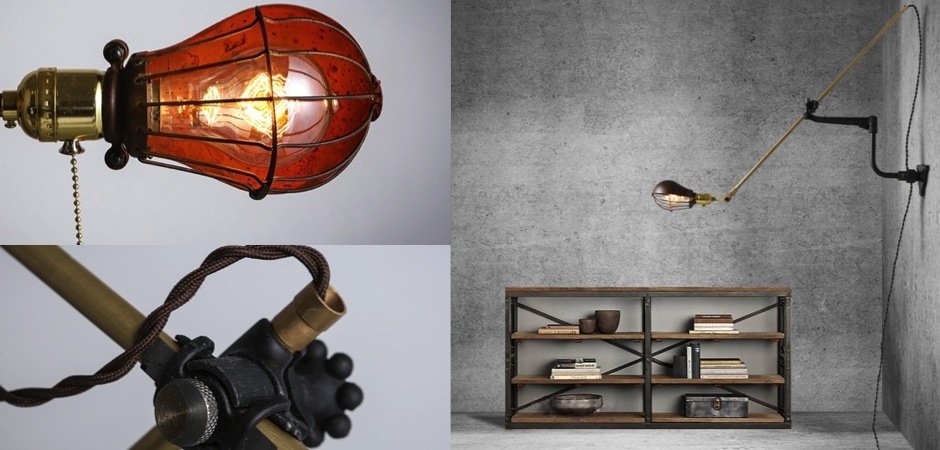 Настенный светильник Steampunk Extension Pole Bra Настенный светильник Steampunk Extension Pole Bra - Loft-Concept в Орле