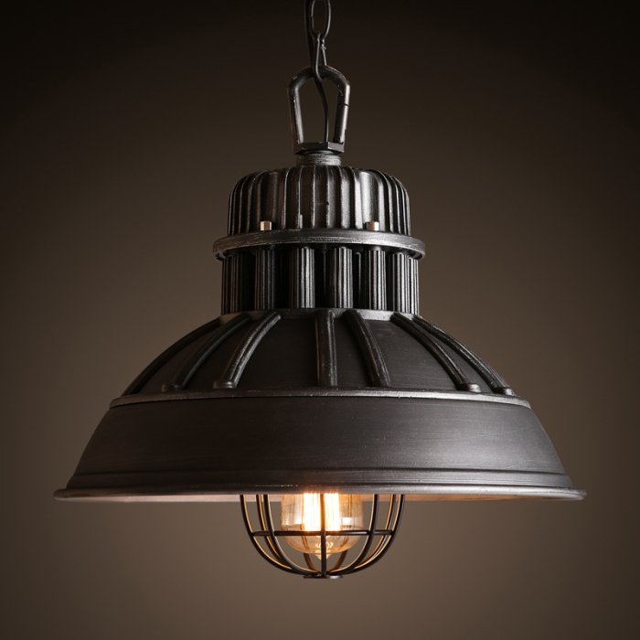 Подвесной светильник Loft Industrial Metal Cage Elder Черный Подвесной светильник Loft Industrial Metal Cage Elder Черный в Орле | Loft Concept