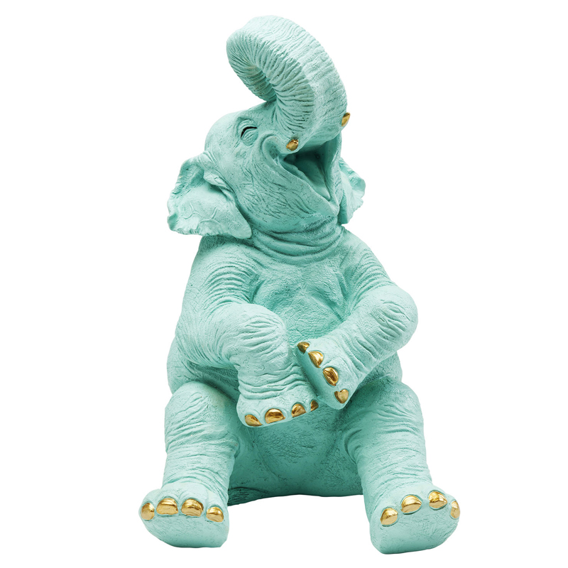 Статуэтка Funny Animals Elephant Голубой Золотой Статуэтка Funny Animals Elephant Голубой Золотой в Орле | Loft Concept