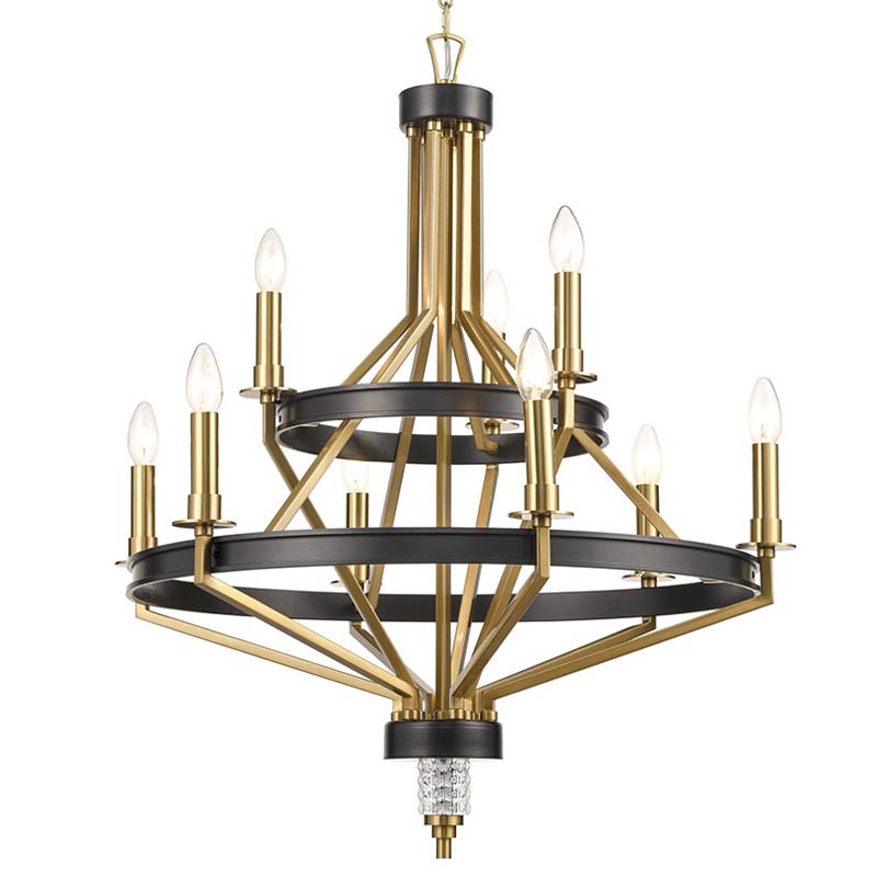 Люстра Fainela Chandelier 71 Латунь Черный Люстра Fainela Chandelier 71 Латунь Черный в Орле | Loft Concept