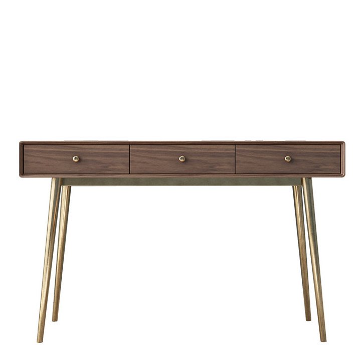 Консоль Walnut console Орех Глянцевое золото Консоль Walnut console Орех Глянцевое золото в Орле | Loft Concept