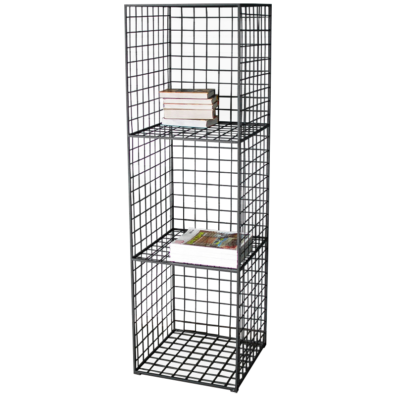 Стеллаж Carney Black Industrial Metal Rust Rack Черный Стеллаж Carney Black Industrial Metal Rust Rack Черный в Орле | Loft Concept