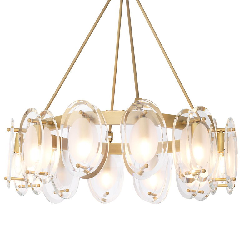 Люстра Eichholtz Chandelier Sublime Латунь Античная полированная Прозрачный Люстра Eichholtz Chandelier Sublime Латунь Античная полированная Прозрачный в Орле | Loft Concept