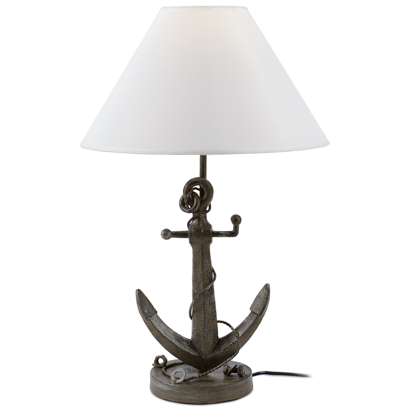 Настольная лампа Sea Anchor Table Lamp Коричневый Белый Настольная лампа Sea Anchor Table Lamp Коричневый Белый в Орле | Loft Concept
