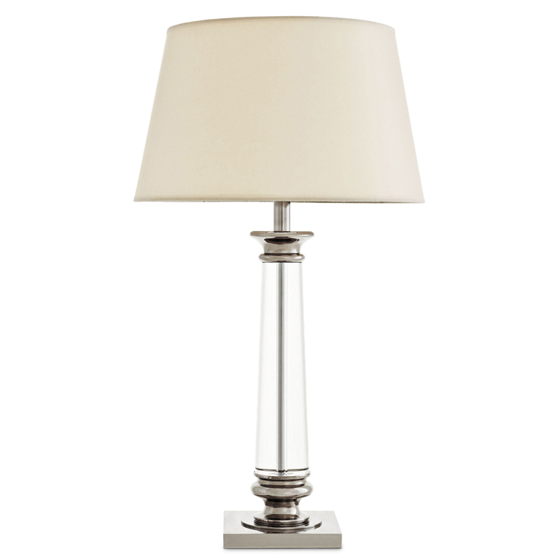 Настольная лампа Eichholtz Table Lamp Dylan Прозрачный Кремовый Никель Настольная лампа Eichholtz Table Lamp Dylan Прозрачный Кремовый Никель в Орле | Loft Concept
