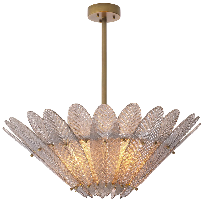 Люстра Eichholtz Chandelier Scala Латунь Стекло Смок Люстра Eichholtz Chandelier Scala Латунь Стекло Смок в Орле | Loft Concept