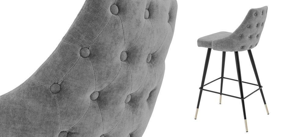 Барный стул Eichholtz Bar Stool Cedro Grey Барный стул Eichholtz Bar Stool Cedro Grey - Loft-Concept в Орле