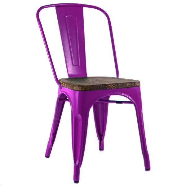 Кухонный стул Tolix Chair Wood Purple Пурпурный Пурпурный Коричневый Кухонный стул Tolix Chair Wood Purple Пурпурный Пурпурный Коричневый в Орле | Loft Concept