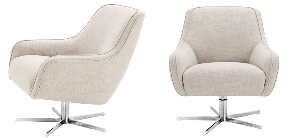Кресло Eichholtz Swivel Chair Serena Natural Кресло Eichholtz Swivel Chair Serena Natural - Loft-Concept в Орле