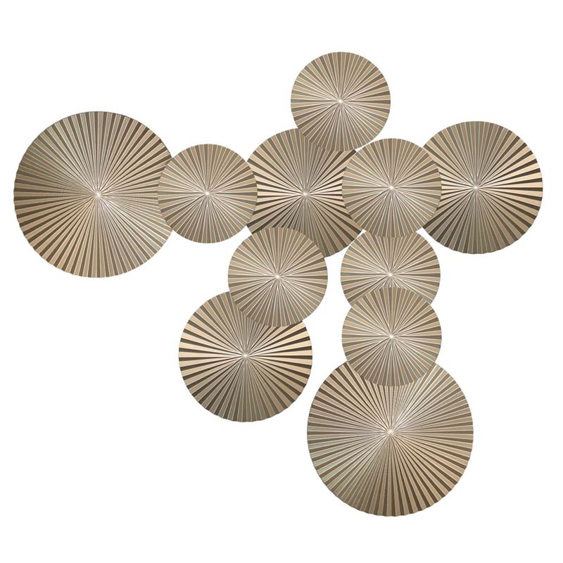 Арт-объект Apollo Champagne Wall Plaque Disc 11 Золотой Шампань Арт-объект Apollo Champagne Wall Plaque Disc 11 Золотой Шампань в Орле | Loft Concept