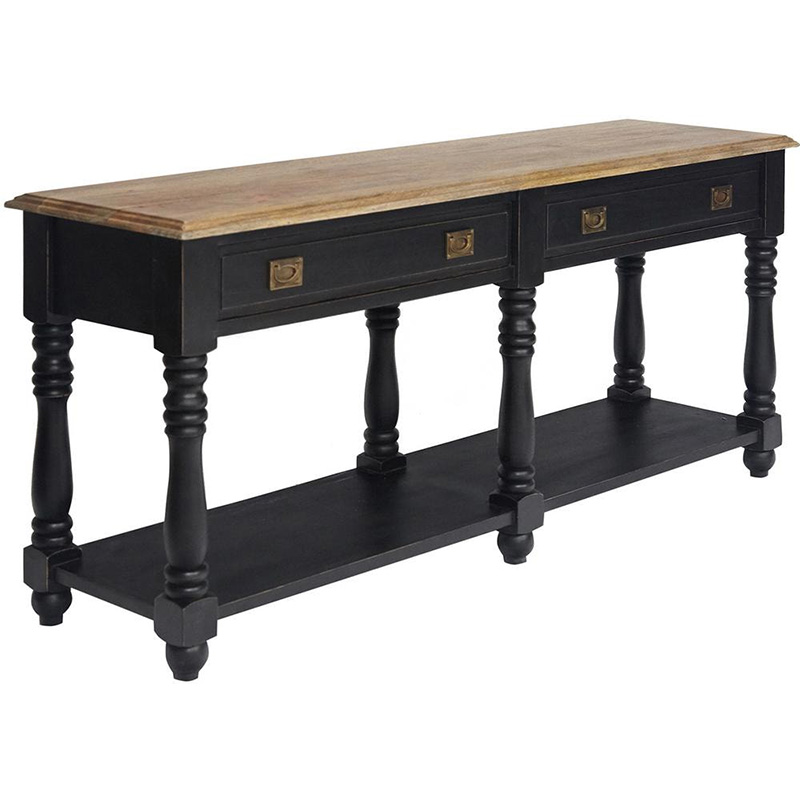Консоль Provence Sylvie Console Черный Древесина Консоль Provence Sylvie Console Черный Древесина в Орле | Loft Concept