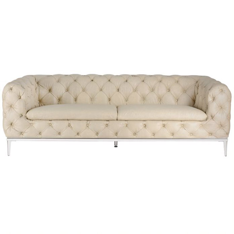 Диван Dorsten Sofa leather Молочный Диван Dorsten Sofa leather Молочный в Орле | Loft Concept