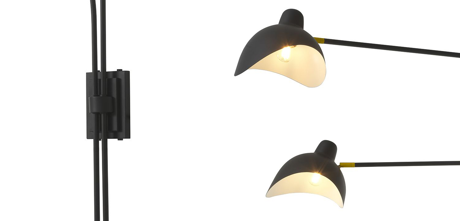 Бра Eichholtz Wall Lamp Mitch Black - фото
