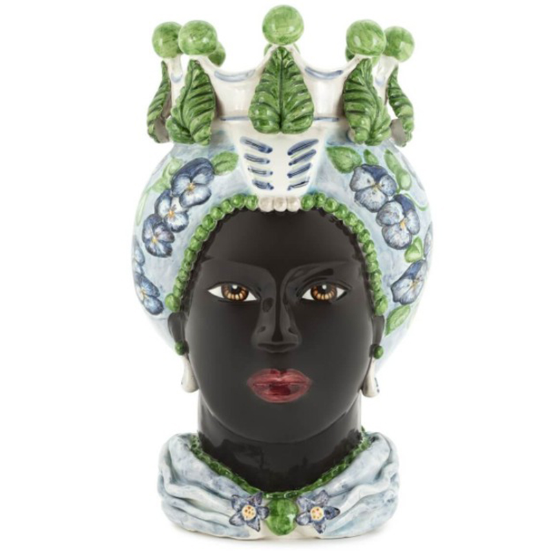 Ваза VASE MORO LADY VIOLET Черный Зеленый Фиолетовый Голубой Ваза VASE MORO LADY VIOLET Черный Зеленый Фиолетовый Голубой в Орле | Loft Concept