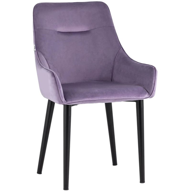 Стул Joan Chair Сиреневый Велюр Сиреневый Черный Стул Joan Chair Сиреневый Велюр Сиреневый Черный в Орле | Loft Concept