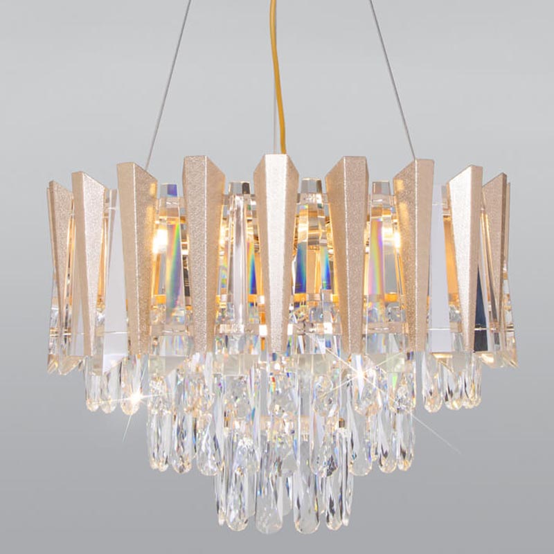 Люстра Crystal Edge Chandelier Прозрачный (Transparent) Золотой Люстра Crystal Edge Chandelier Прозрачный (Transparent) Золотой в Орле | Loft Concept