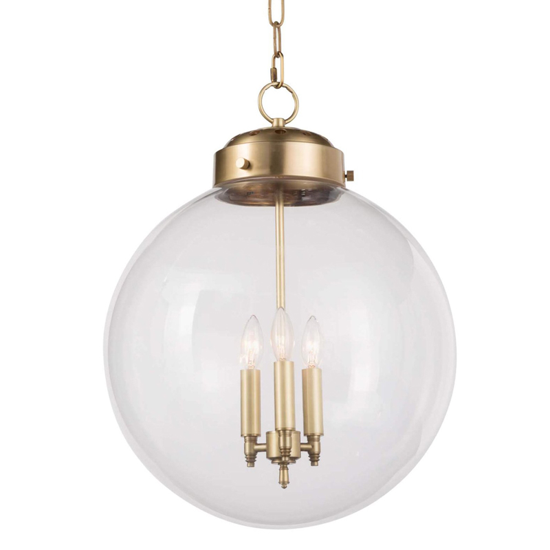 Подвесной светильник Conor Globe Hanging lamp Gold Золотой Прозрачный (Transparent) Подвесной светильник Conor Globe Hanging lamp Gold Золотой Прозрачный (Transparent) в Орле | Loft Concept