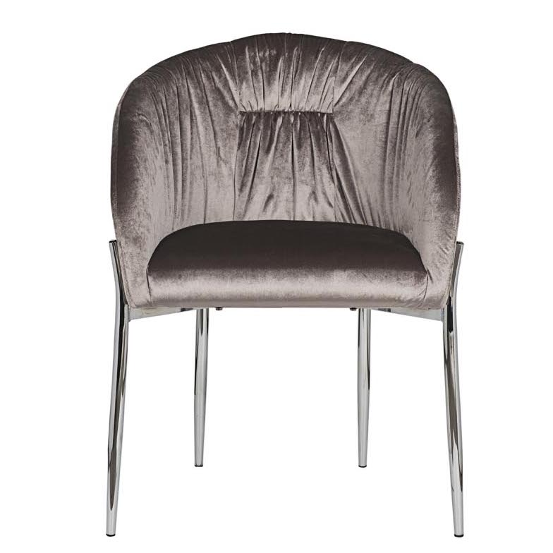 Стул Miranda Chair grey Светло-серый Нержавеющая сталь Стул Miranda Chair grey Светло-серый Нержавеющая сталь в Орле | Loft Concept