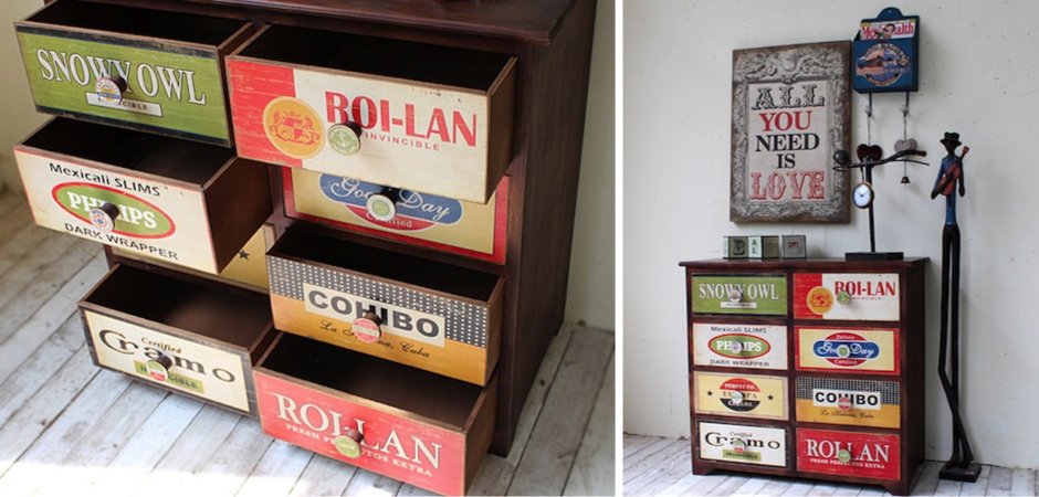 Комод в винтажном стиле с цветными ящиками Hurbor Loft Vintage Комод в винтажном стиле с цветными ящиками Hurbor Loft Vintage - Loft-Concept в Орле