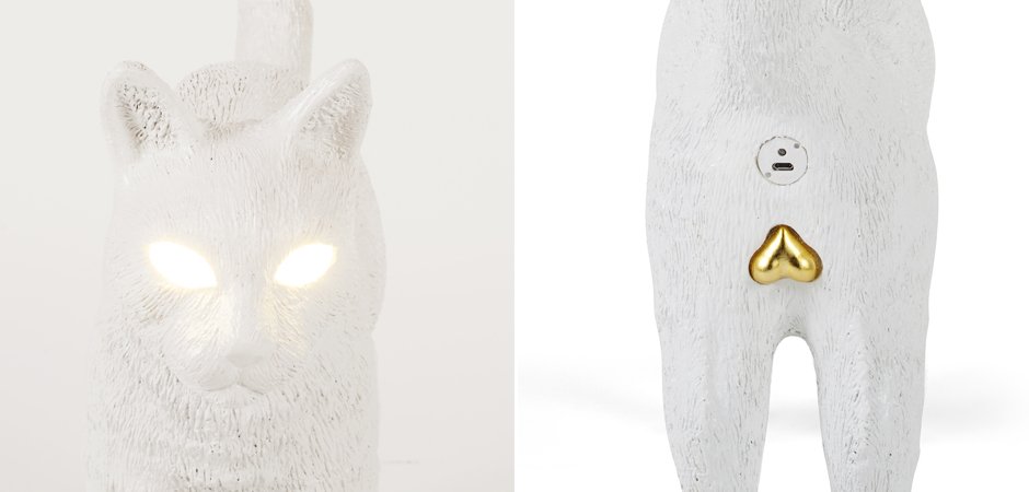 Лампа Seletti Jobby The Cat White Лампа Seletti Jobby The Cat White - Loft-Concept в Орле