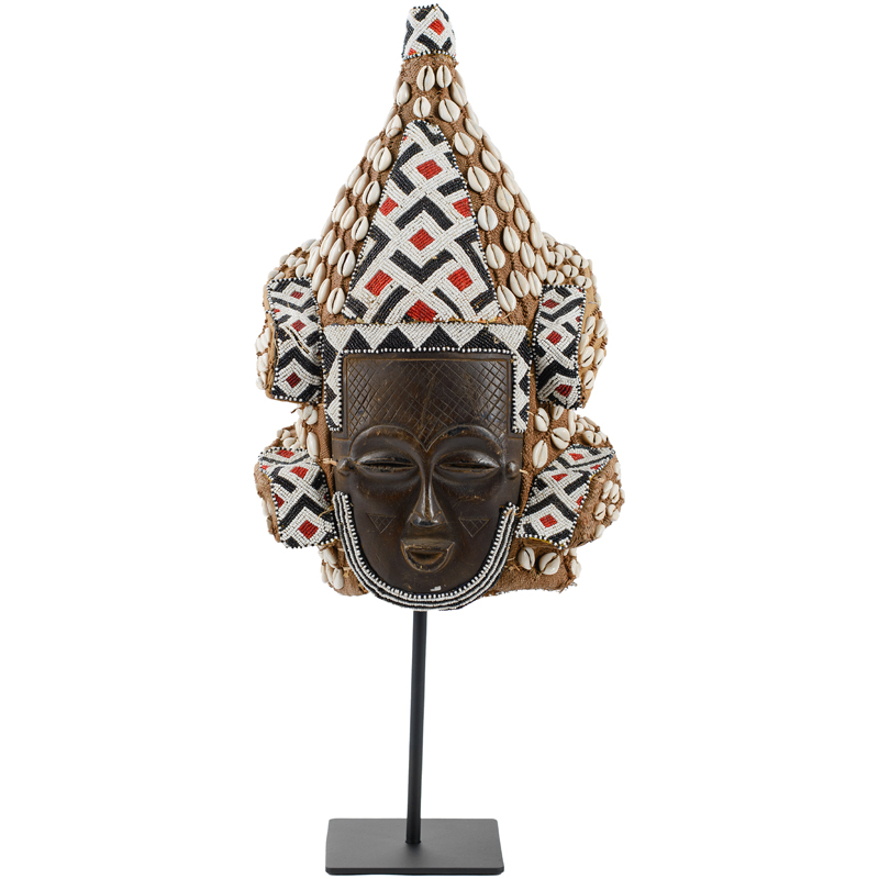 Маска African Mask with Sophisticated headgear Коричневый Мульти Черный Маска African Mask with Sophisticated headgear Коричневый Мульти Черный в Орле | Loft Concept